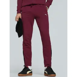 Puma Slub MenBrand Logo Printed Pure Cotton Slim Fit Track Pants-picture-32