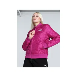Puma Solid Women's Pink Puffer Jacket-picture-23