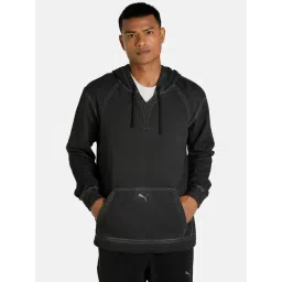 Puma Studio Black Full Sleeves Hooded Sweatshirt-picture-27