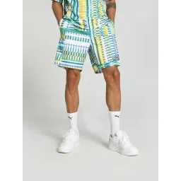 Puma Teamsport Fanwear Capsule Green Regular Fit Printed Sports Shorts-picture-12