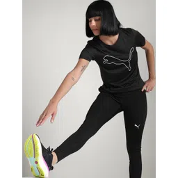 Puma Train All Day Heather Logo Brand Logo Printed Training T-Shirt-picture-40