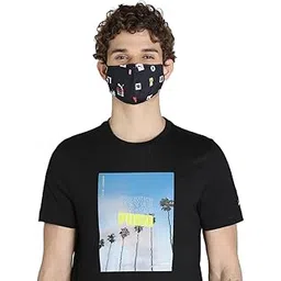 Puma Unisex-Adult Brand Love Face Mask, Black-Brand Love Graphic, L (5431701)-picture-10