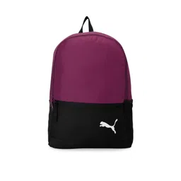 Puma Unisex Black & Pink Colourblocked Backpack-picture-24