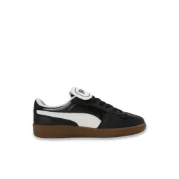 Puma Unisex Black & Warm White Palermo Premium Sneakers-picture-44