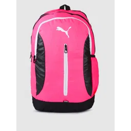 Puma Unisex Brand Logo Print & Minute Checks Zipper Laptop Backpack-picture-35