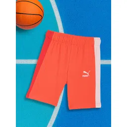Puma Unisex Kids Orange Fruitmates Pure Cotton Regular Fit Shorts-picture-22