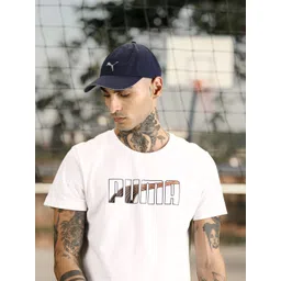 Puma Unisex Navy Blue Brand Logo Printed Running Baseball Cap-picture-41