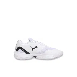 Puma Unisex White & Black PROFOAM Solarflash III Indoor Court Shoes-picture-34