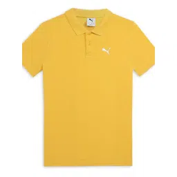 Puma Unisex Yellow Solid T-Shirt-picture-15