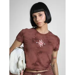 Puma Wardrobe Essentials Washed Pure Cotton Slim Fit Crop T-Shirt-picture-35