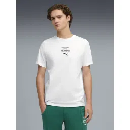 Puma White AMF1 Logo Relaxed Fit Tee-picture-32
