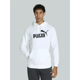 Puma White Cotton Regular Fit Logo Printed Hoodie-picture-10