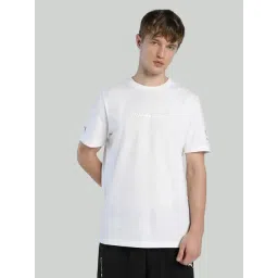 Puma White Cotton Regular Fit Logo Printed T-Shirt-picture-42
