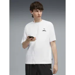 Puma White Cotton Relaxed Fit Printed T-Shirt-picture-43