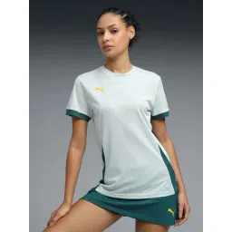 Puma White Regular Fit Color-Block Sports T-Shirt-picture-12