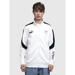 Puma White Regular Fit Logo Printed Jacket-picture-36
