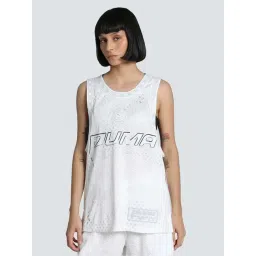 Puma White Regular Fit Logo Printed Sports T-Shirt-picture-40