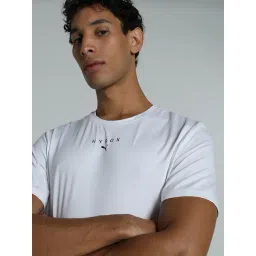 Puma White Regular Fit Sports T-Shirt image 4