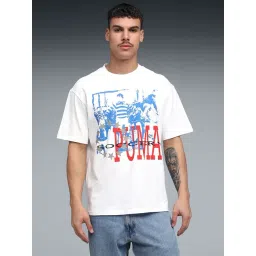 Puma White The NeverWorn VI Printed Relaxed Fit Tee-picture-10