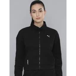 Puma Women Black Solid dryCELL Fav Knit Training Tracksuit-picture-44