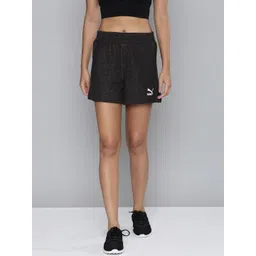 Puma Women Black Sports Shorts-picture-32