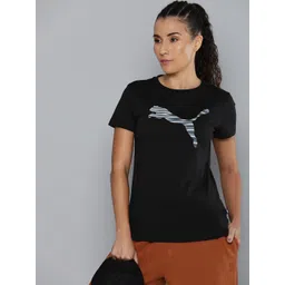 Puma Women Brand LOGO LAB Printed Pure Cotton T-shirt-picture-35