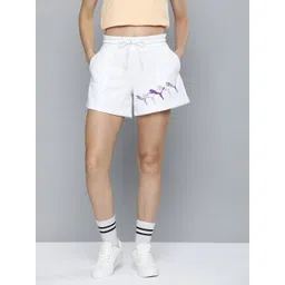 Puma Women Brand Logo Printed Outdoor Shorts-picture-14