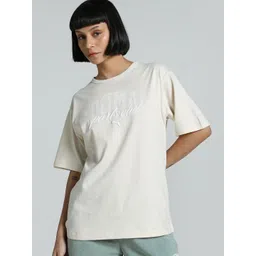 Puma Women Class Printed Pure Cotton Relaxed Fit Short Sleeve T-Shirt-picture-17