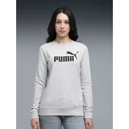 Puma Women Cotton Brand Logo Long Sleeves Sweatshirt-picture-33