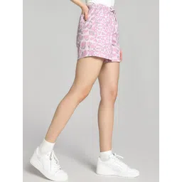 Puma Women Downtown Kitten Printed Cotton Shorts image 5