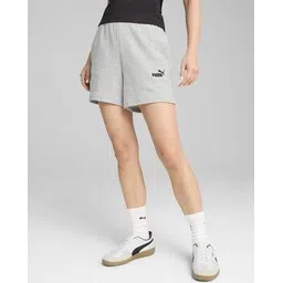 puma Women Essentials Small No. 1 Logo 5'' High-Waist Shorts-picture-14