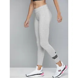 Puma Women Grey Solid ESS Logo Tights-picture-41