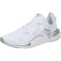 puma Women, Platinum Metallic WNS, Gray Violet-White-Metallic Silver, Running Shoe, 6UK, (31278802)-picture-54