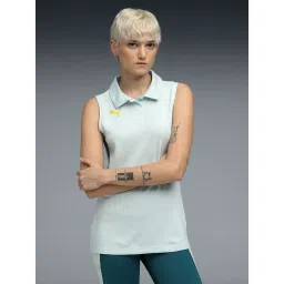 Puma Womens Light Green Sleeveless Polo T-shirt-picture-32