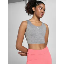 Puma Women’s Longline Padded Sports Bra - Grey-picture-11