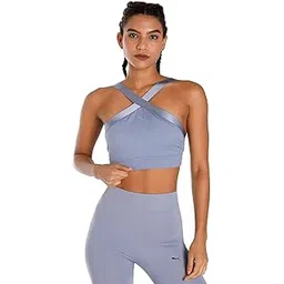 puma Women's Polyester Lightly Padded Wired Classic Sports Bra-picture-33