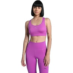 puma Women's Polyester Wire Free Classic Sports Bra (524953_Wild Berry-picture-35