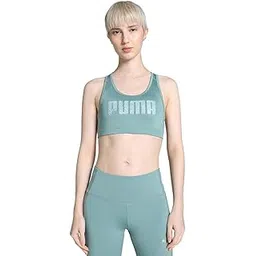 puma Women's Polyester Wired Classic Sports Bra (527006_Adriatic-picture-25