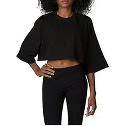 puma Women's Solid Slim Fit Crop Top-picture-53