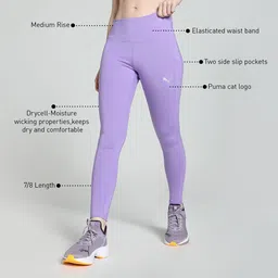 puma Solid Women Purple Tights image 4