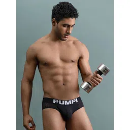 PUMP CLUB Mid-Rise Anti-Bacterial Mesh Basic Briefs ART589-Black-M-picture-37