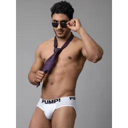 PUMP CLUB Mid-Rise Anti-Bacterial Mesh Basic Briefs ART589-White-M-picture-31