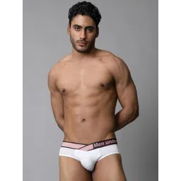 PUMP CLUB Mid-Rise Breathable Basic Briefs ART230-White-M-picture-28