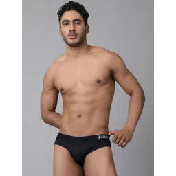 PUMP CLUB Mid-Rise Classic Basic Briefs ART5002-Black-M-picture-26