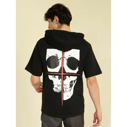 PUNK Graphic Printed Hooded Pullover Fleece Sweatshirt-picture-13