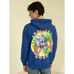 PUNK Graphic Printed Hooded Pullover Fleece Sweatshirt-picture-34