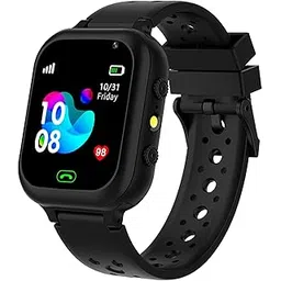 PunnkFunnk Kids Smart Watch 1.44" TFT Display, 4G Sim Card Phone with Long-Lasting Voice Call, Kids GPS, Music Player, Alarm Clock, Games, & IP67 Waterproof(Black)(Made by MELBON)-picture-30