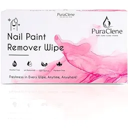 PuraClene Nail Polish Remover Wipes, Alcohol-Free, pH Balanced, Paraben-Free, Soft Texture Pack of 50-picture-50