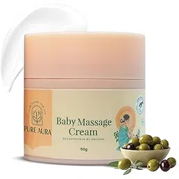Pure Aura Baby Face Cream 50gm | Ayurvedic & Organic Care for Delicate Skin | Infused with Shea Butter & Almond Oil | Gentle, Chemical-Free Moisturizing | Safe for Newborns | Loved by Moms-picture-12