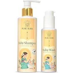 Pure Aura Baby’s Bath Time Besties | Ayurvedic Baby Shampoo & Moisturizing Baby Wash | Gentle, Nourishing Cleansing Combo for Soft, Healthy Skin-picture-22